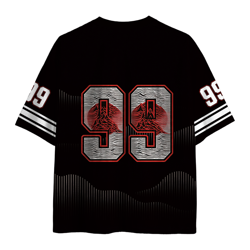 Modecanvas Retro Music Mesh Jersey-modecanvas