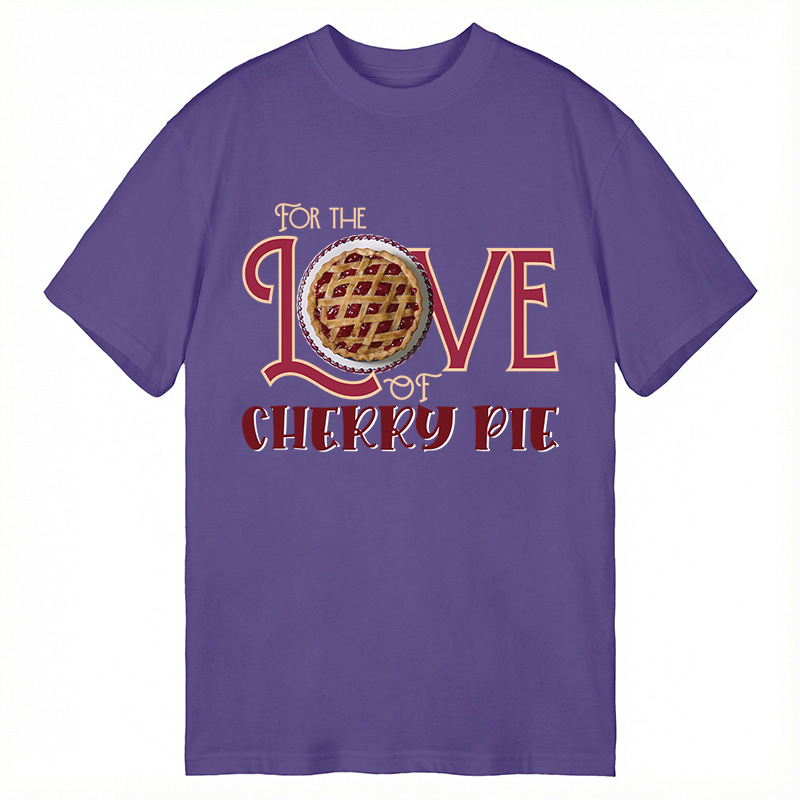 Modecanvas For the Love of Cherry Pie DTG Printing Classic T-Shirt-modecanvas