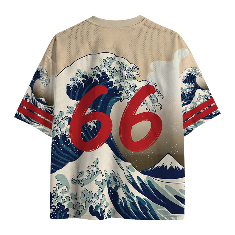 Modecanvas Jellyfish Wave Mesh Jersey-modecanvas