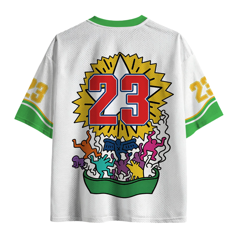 Modecanvas Pop Shop Mesh Jersey-modecanvas