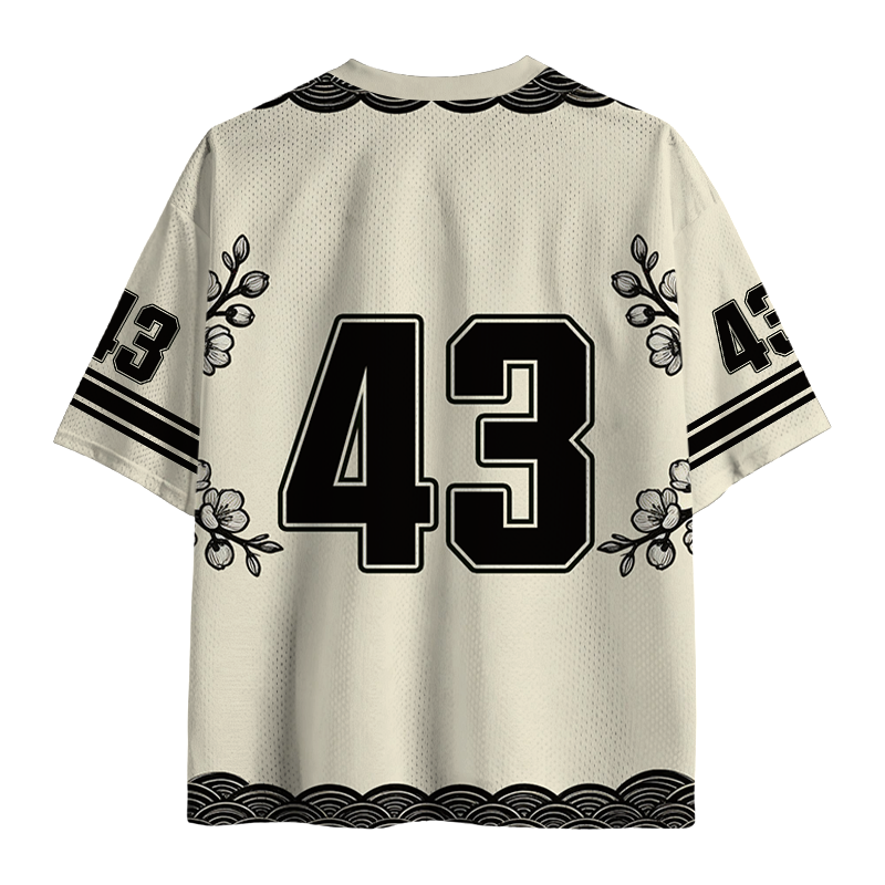 Modecanvas Focused Samurai Frog Mesh Jersey-modecanvas