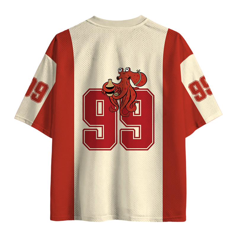 Modecanvas Drunken Octopus Japan Mesh Jersey-modecanvas