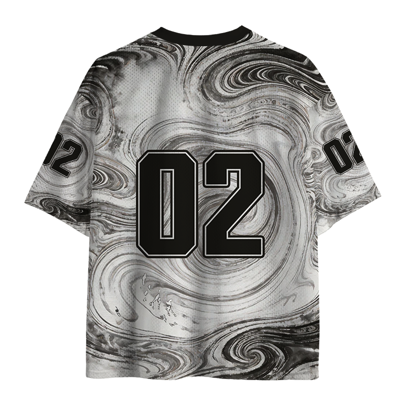 Modecanvas Matsumoto Hoji Woodblock Print Frog Mesh Jersey-modecanvas