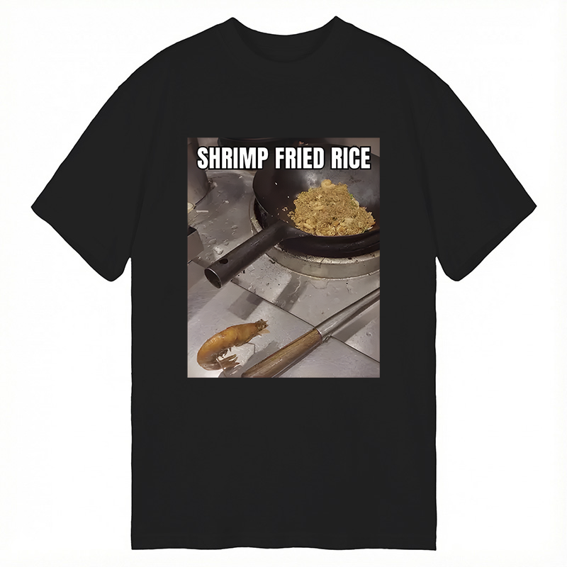 Modecanvas Shrimp Fried Rice Funny DTG Printing Classic T-Shirt-modecanvas