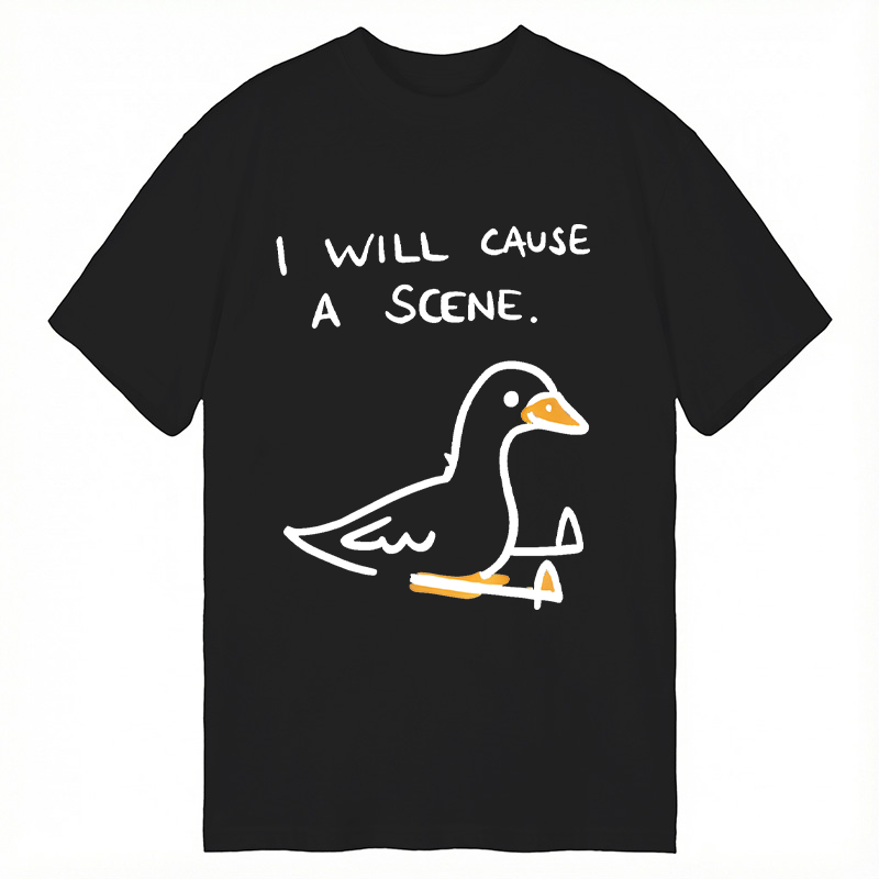Modecanvas Pigeon Cause Trouble Meme DTG Printing Classic T-Shirt-modecanvas