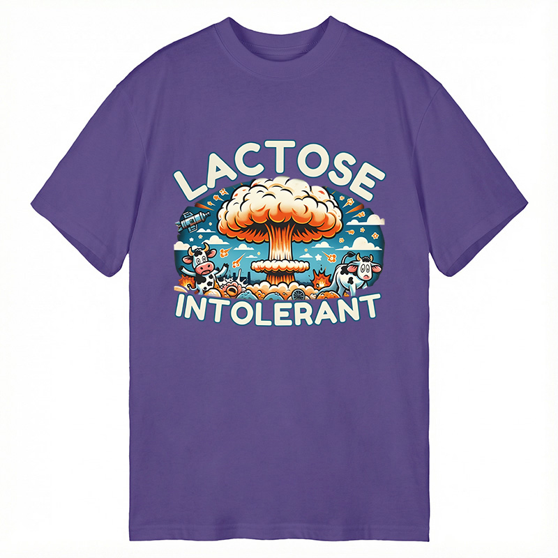 Modecanvas Lactose Intolerant Funny Meme DTG Printing Classic T-Shirt-modecanvas