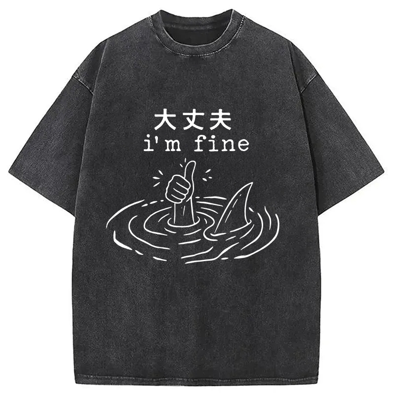 Modecanvas People In Danger Washed T-Shirt