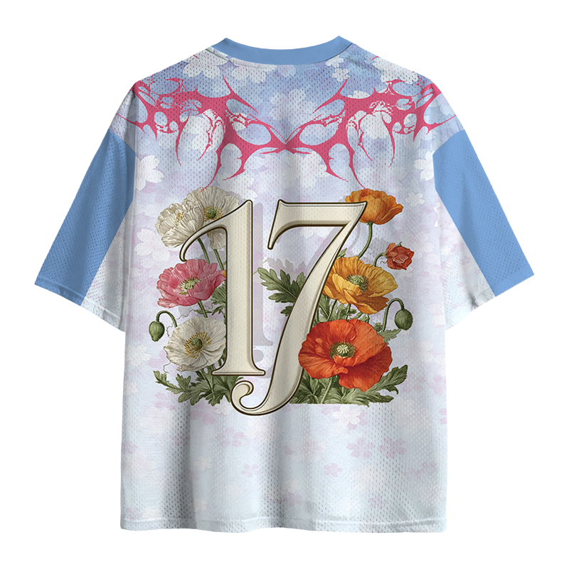 Modecanvas Alpha Male Funny Kitten Mesh Jersey-modecanvas