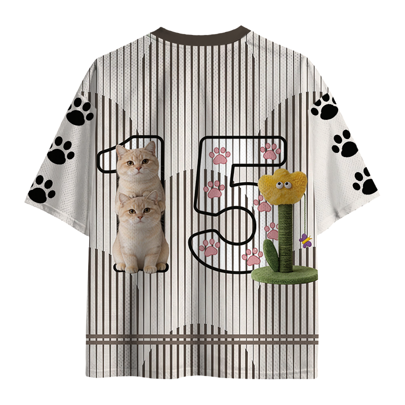 Modecanvas Hilarious Ibuprofen Cat Meme Mesh Jersey-modecanvas