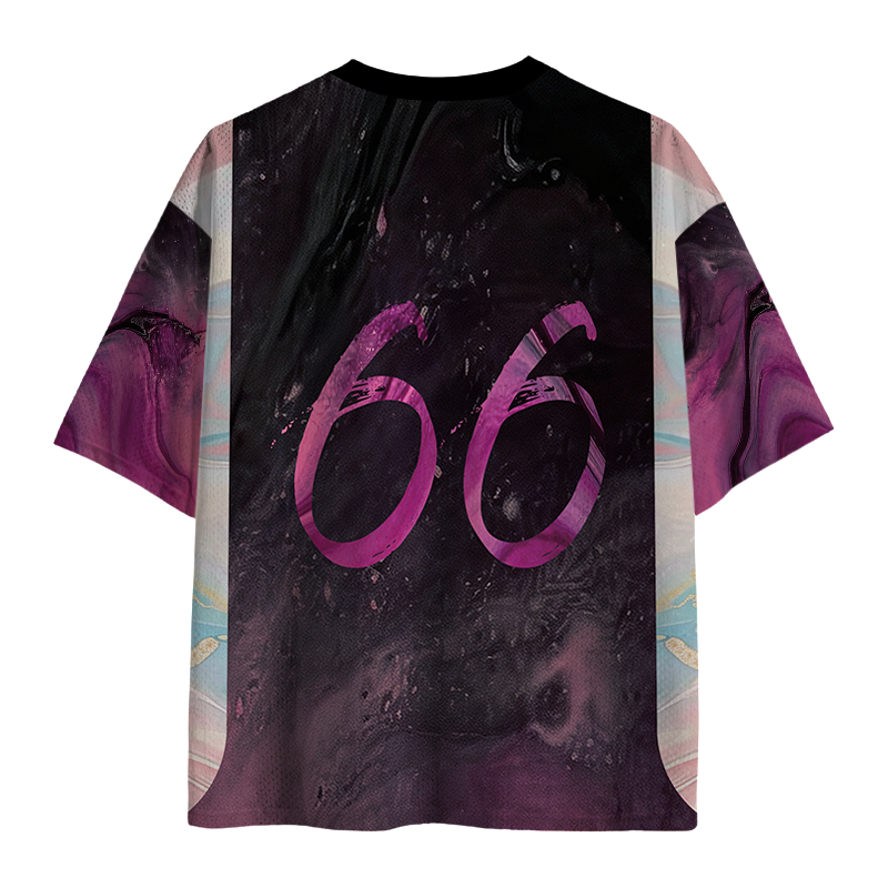 Modecanvas Moon And Balloon Mesh Jersey-modecanvas
