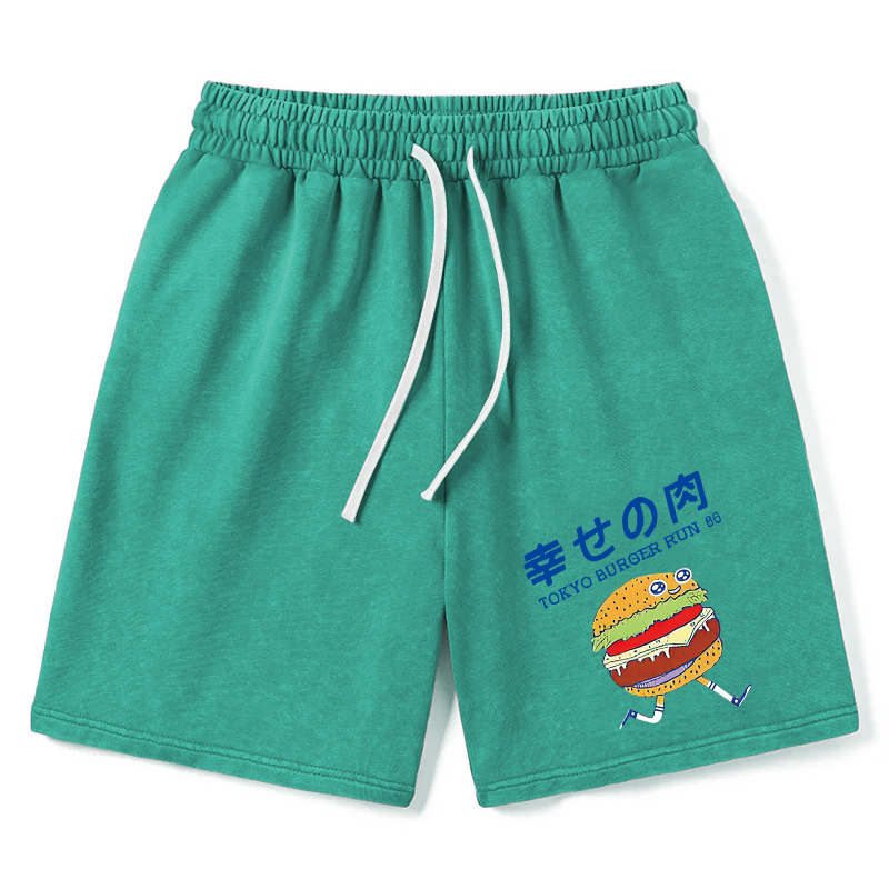 Modecanvas Tokyo Burger Run Japanese Washed Shorts