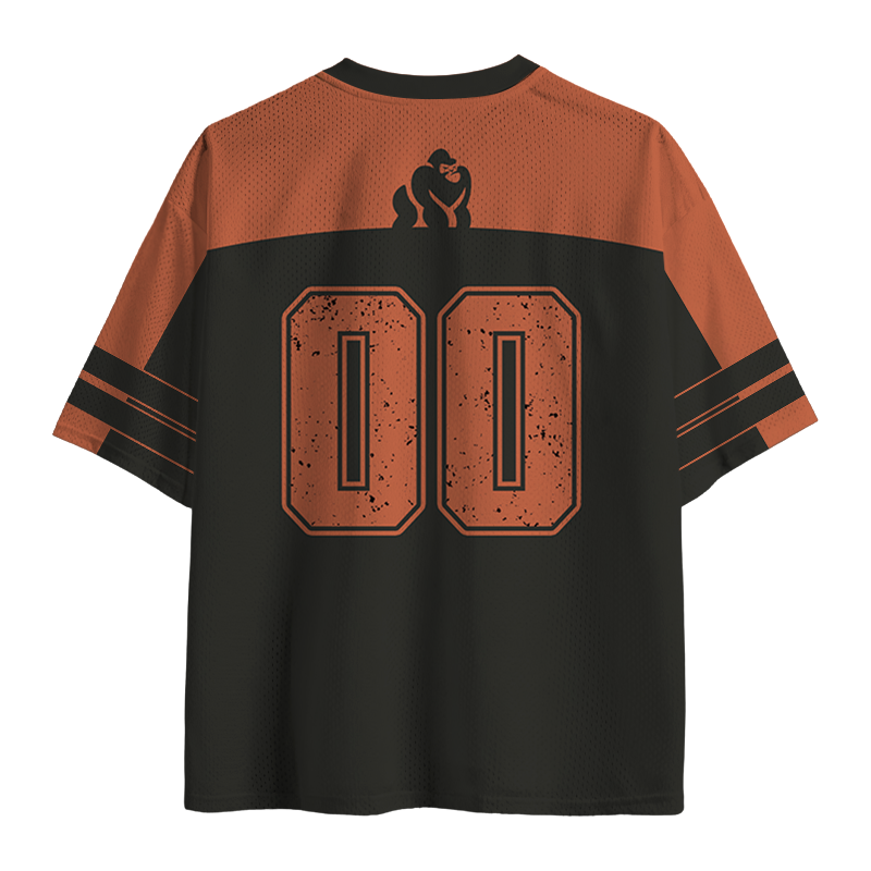 Modecanvas 1 Gorilla vs 100 Men Meme Mesh Jersey-modecanvas