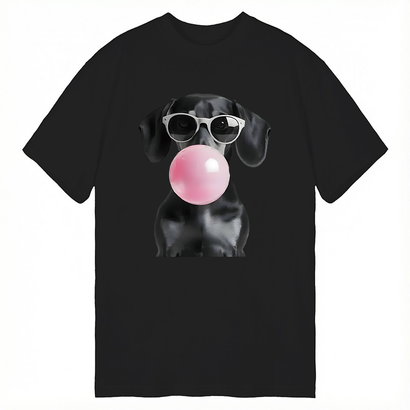 Modecanvas Dachshund Vintage DTG Printing Classic T-Shirt-modecanvas