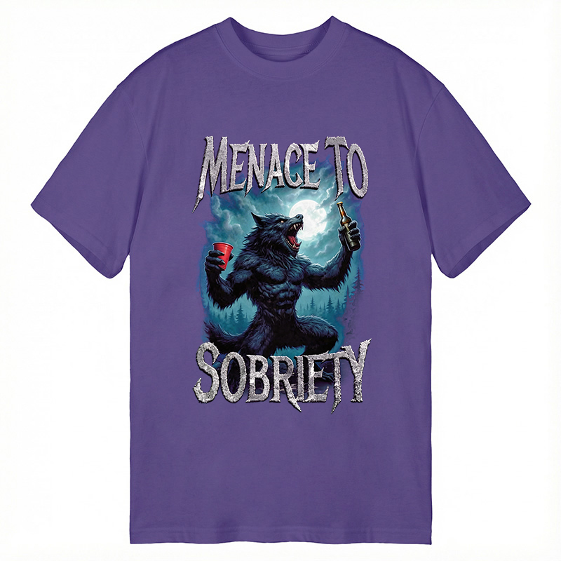 Modecanvas Menace To Sobriety DTG Printing Classic T-Shirt-modecanvas