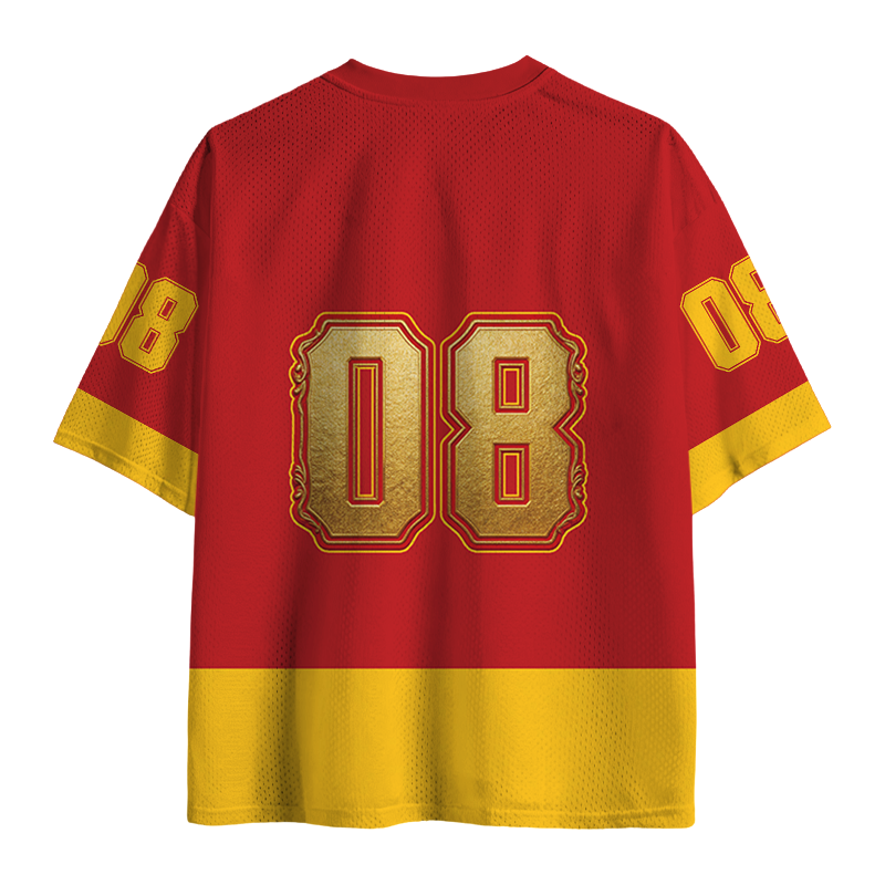 Modecanvas Spain Soccer Vintage Mesh Jersey-modecanvas