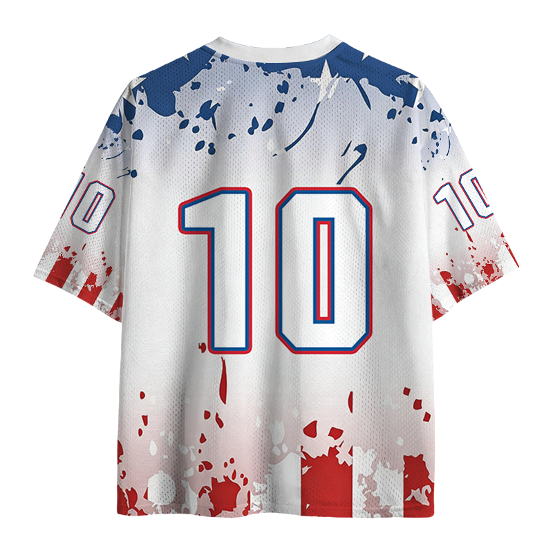 Modecanvas USA Soccer Skull Mesh Jersey-modecanvas