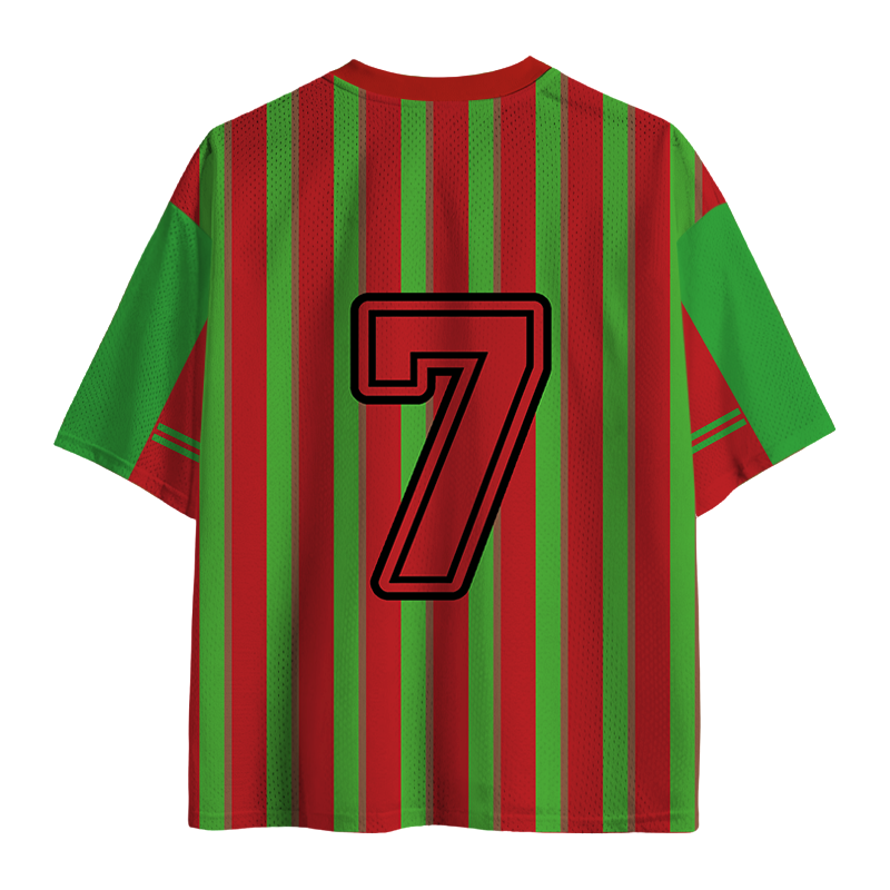 Modecanvas Portugal Soccer Skull Mesh Jersey-modecanvas