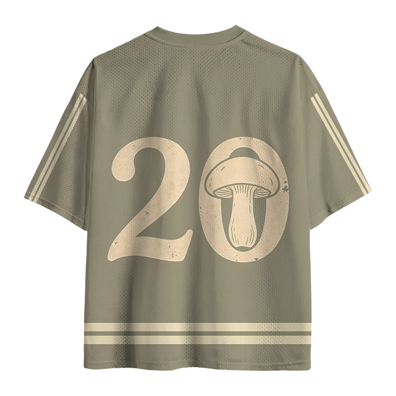 Modecanvas Shiitake Just Got Real Mesh Jersey-modecanvas