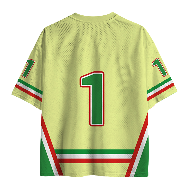 Modecanvas Mexico Soccer Skull Mesh Jersey-modecanvas