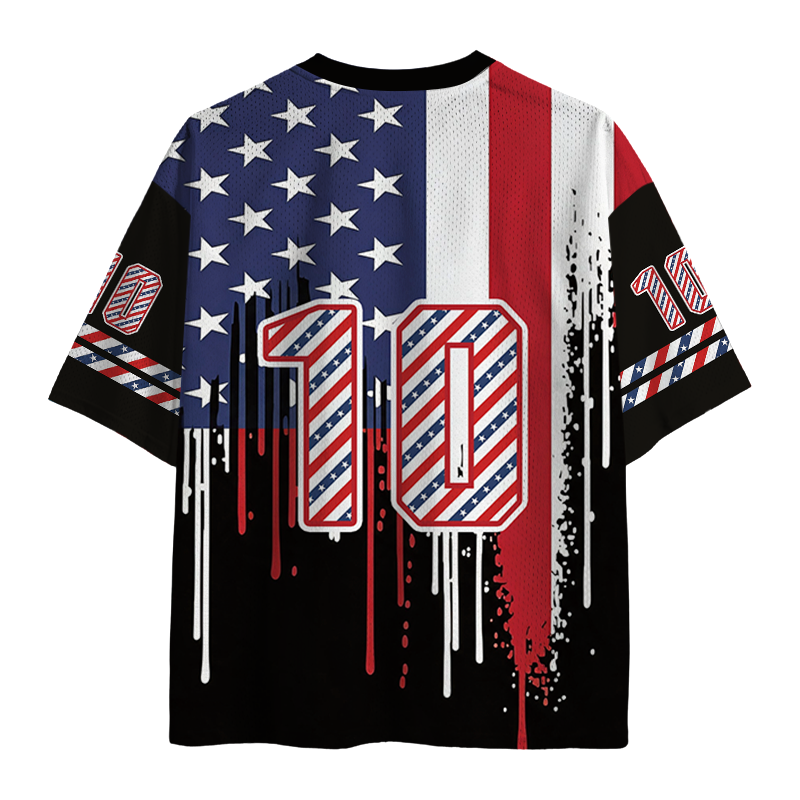 Modecanvas American Eagle Soccer Mesh Jersey-modecanvas