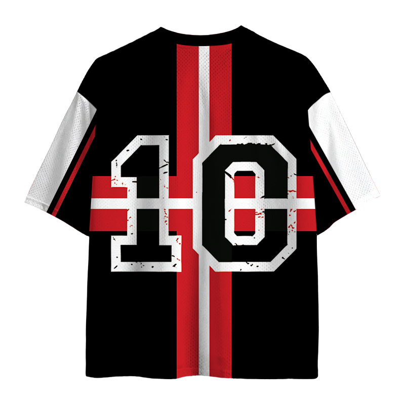 Modecanvas Switzerland Soccer Skull Mesh Jersey-modecanvas