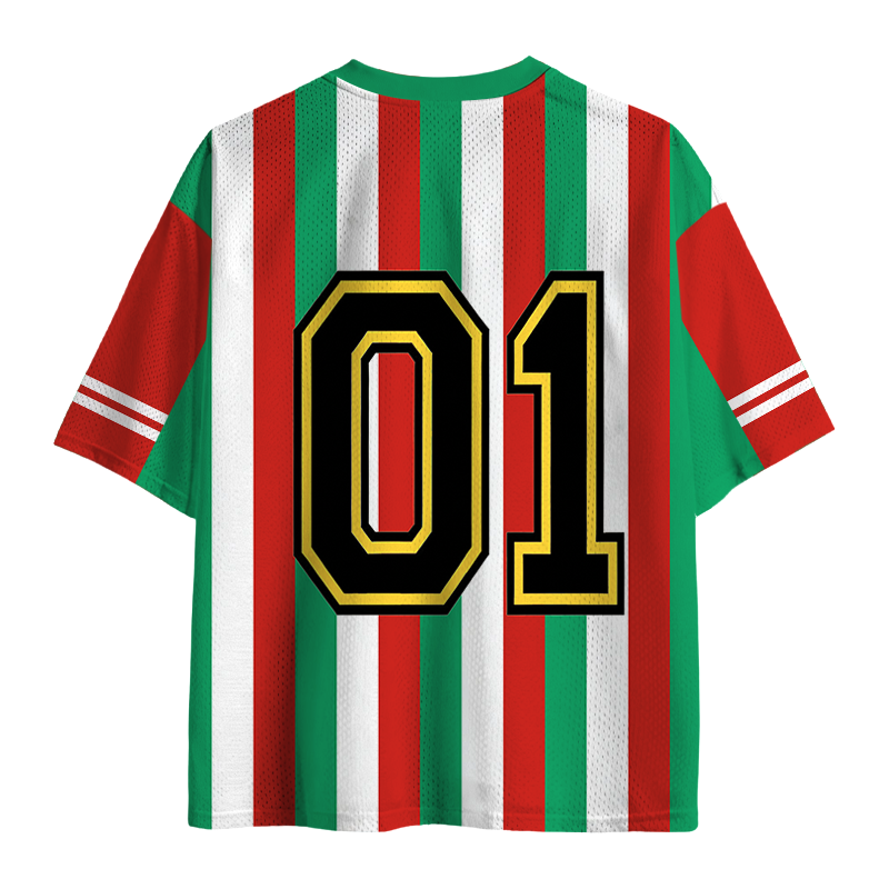 Modecanvas Mexico Skull Soccer Mesh Jersey-modecanvas