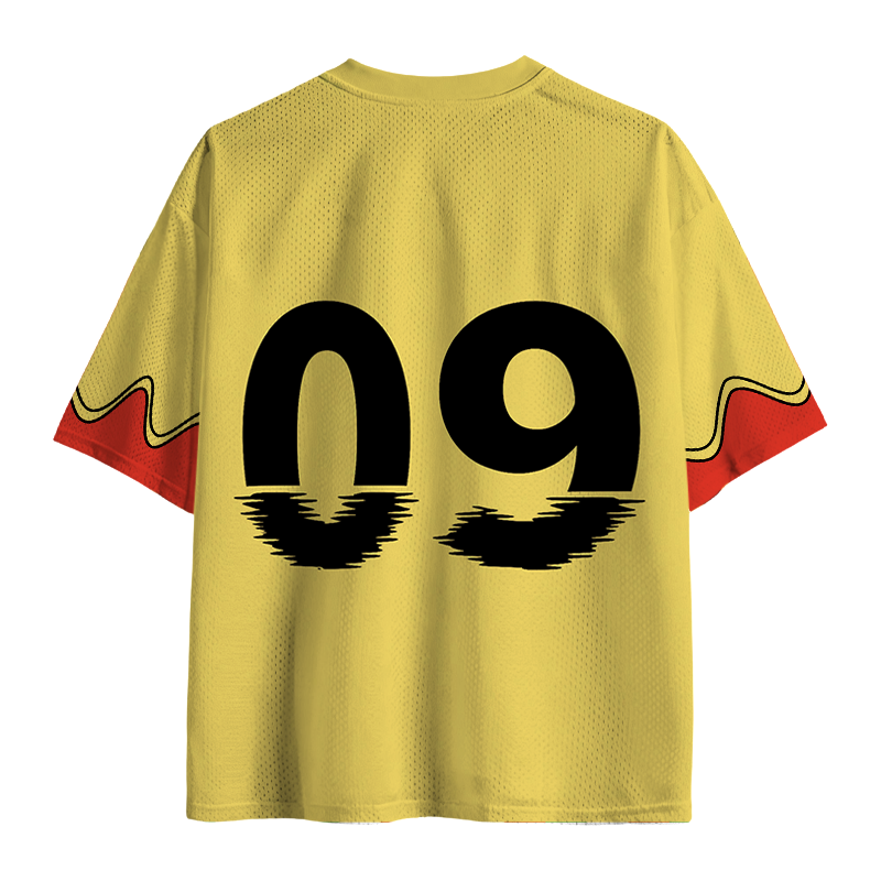 Modecanvas Belgium Soccer Skull Mesh Jersey-modecanvas
