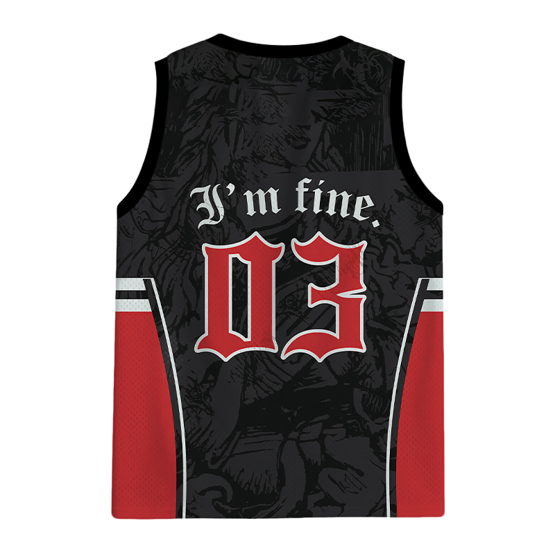 Modecanvas I'm Fine Jersey Tank