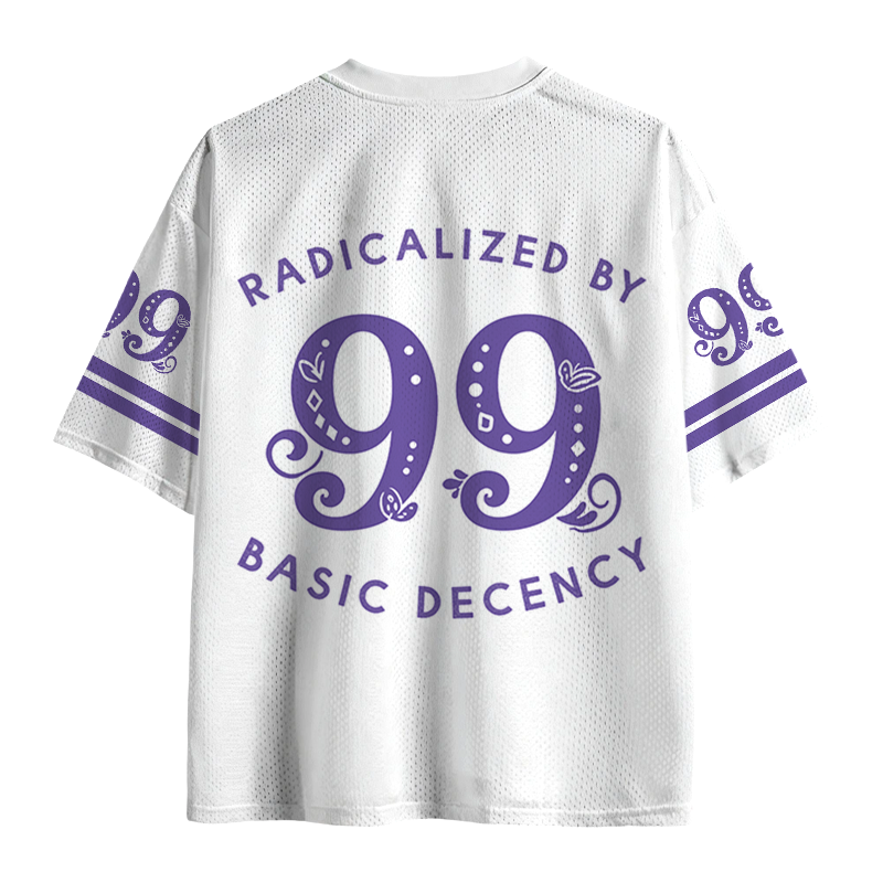 Modecanvas Pigeon Was Moved Purple Mesh Jersey-modecanvas