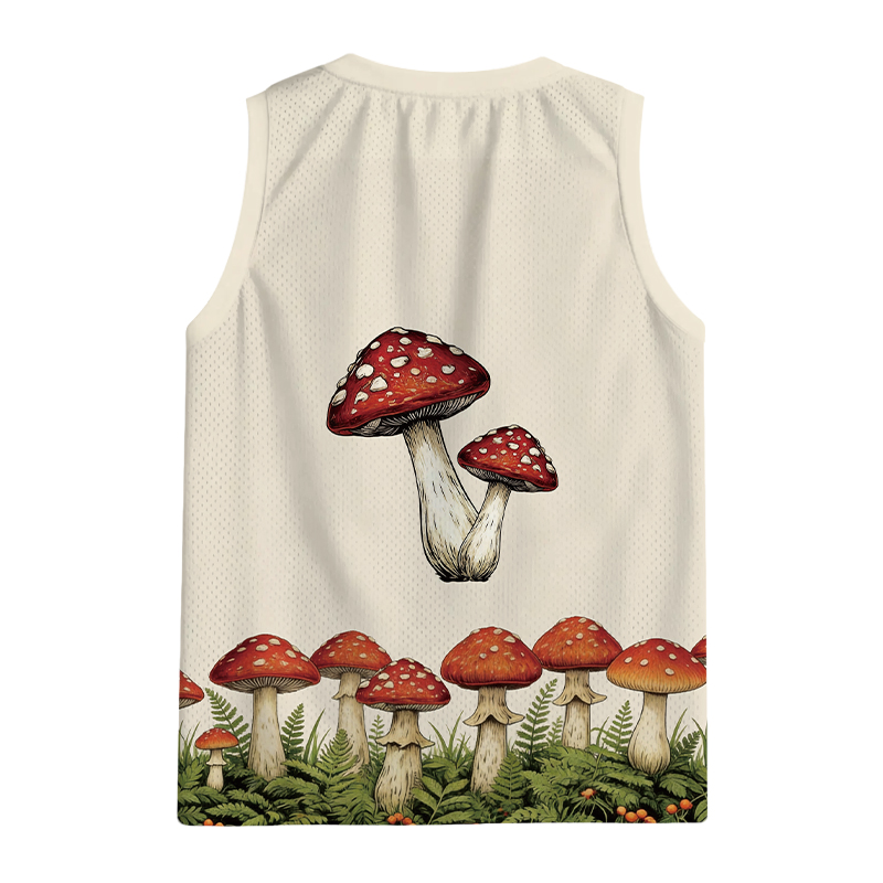 Modecanvas Red Mushrooms Jersey Tank