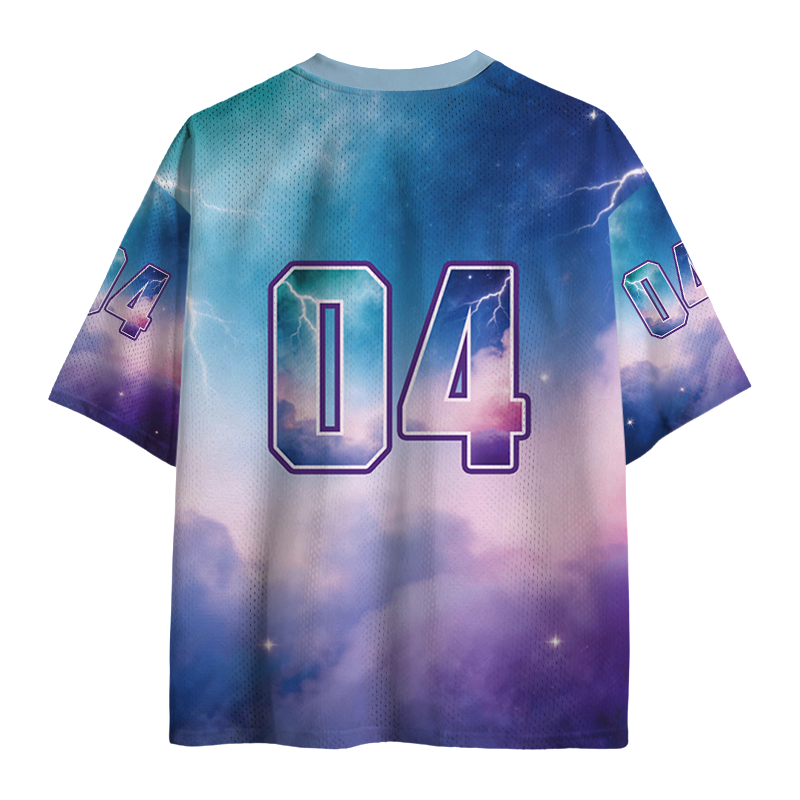 Modecanvas Alpha Male Unicorn Cat Mesh Jersey-modecanvas