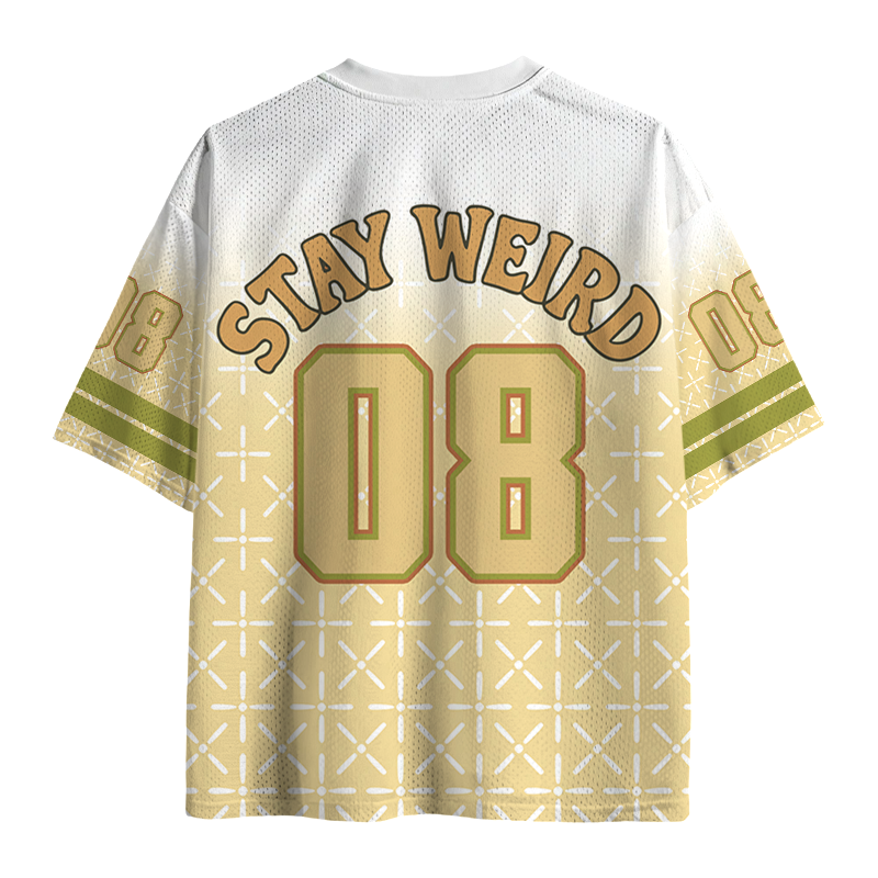 Modecanvas Stay Weird Frog Mesh Jersey-modecanvas