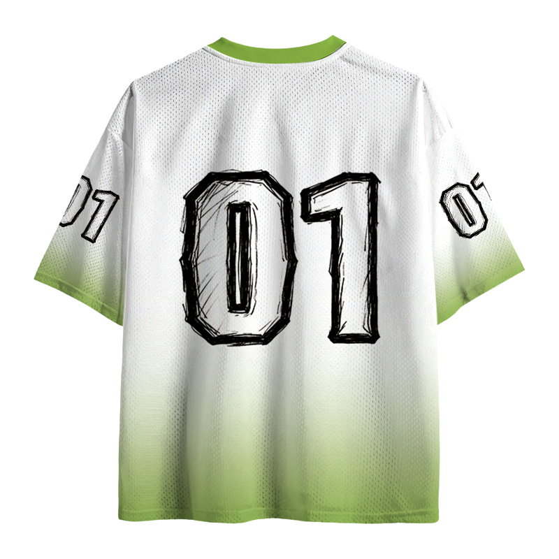 Modecanvas Angry Cat Funny Mesh Jersey-modecanvas