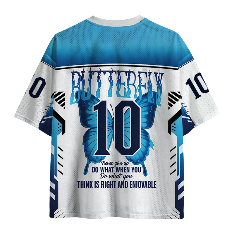 Modecanvas Never Give Up Mesh Jersey-modecanvas