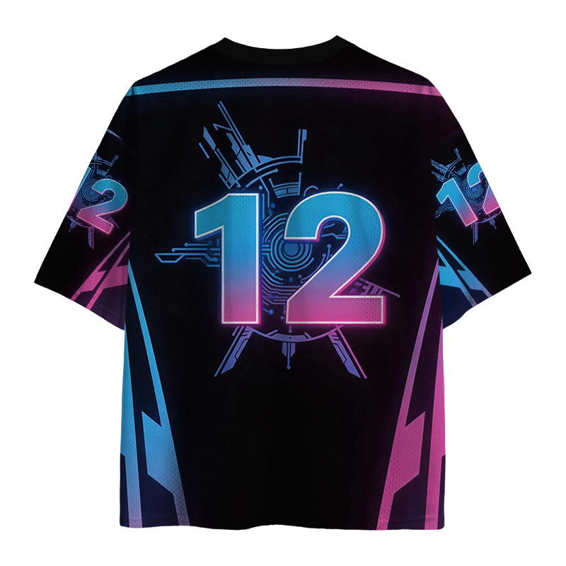 Modecanvas Illusions Circuit Brain Mesh Jersey-modecanvas