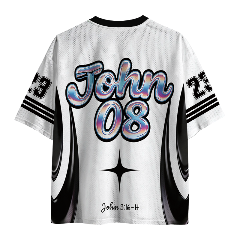 Modecanvas Jesus Saves Mesh Jersey-modecanvas