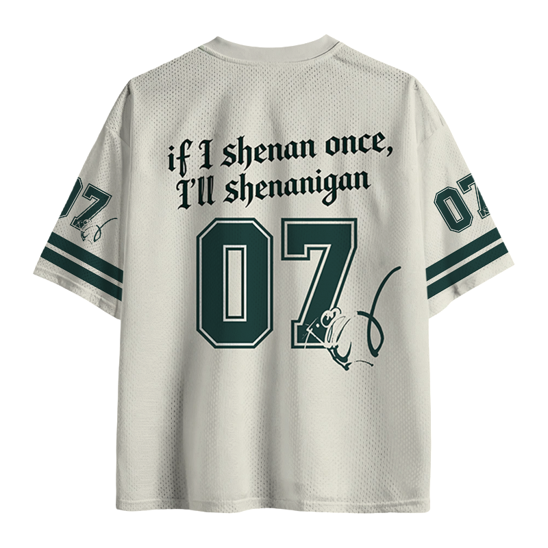 Modecanvas If I Shenan Once Mesh Jersey-modecanvas