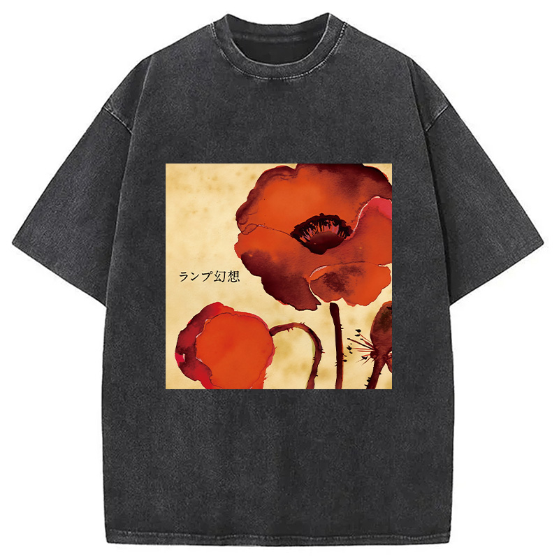 Modecanvas Gensou Lamp Band Washed T-Shirt