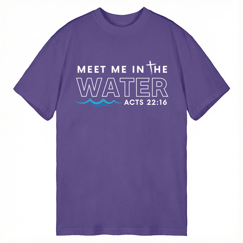 Modecanvas Meet me in the water DTG Printing Classic T-Shirt-modecanvas