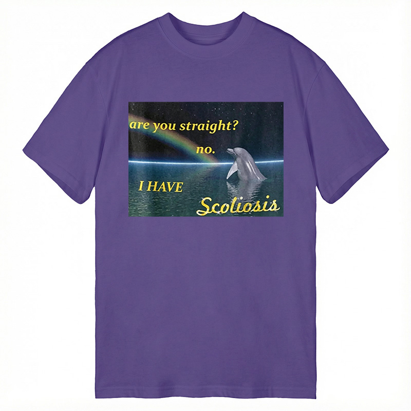 Modecanvas I Have Scoliosis Funny DTG Printing Classic T-Shirt-modecanvas
