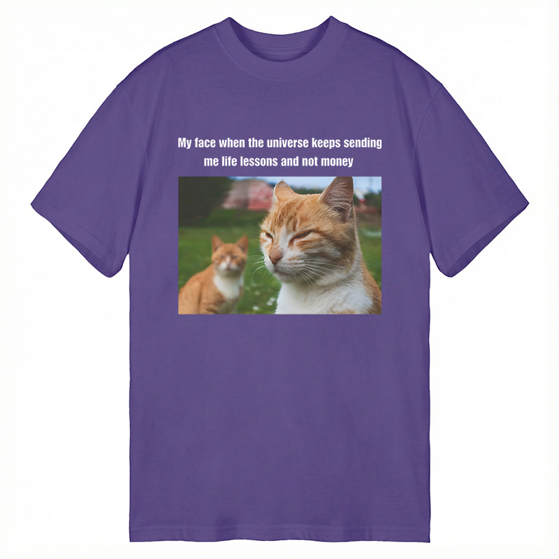 Modecanvas Grumpy Cat Meme DTG Printing Classic T-Shirt-modecanvas
