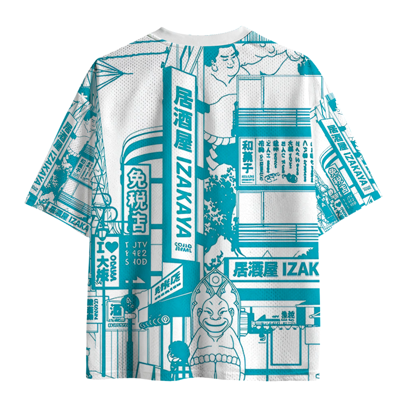Modecanvas Izakaya Japanese Mesh Jersey-modecanvas