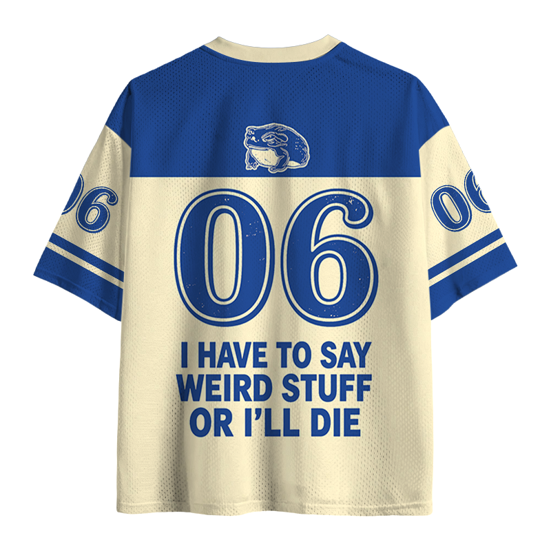 Modecanvas Weird Frog Funny Meme Mesh Jersey-modecanvas