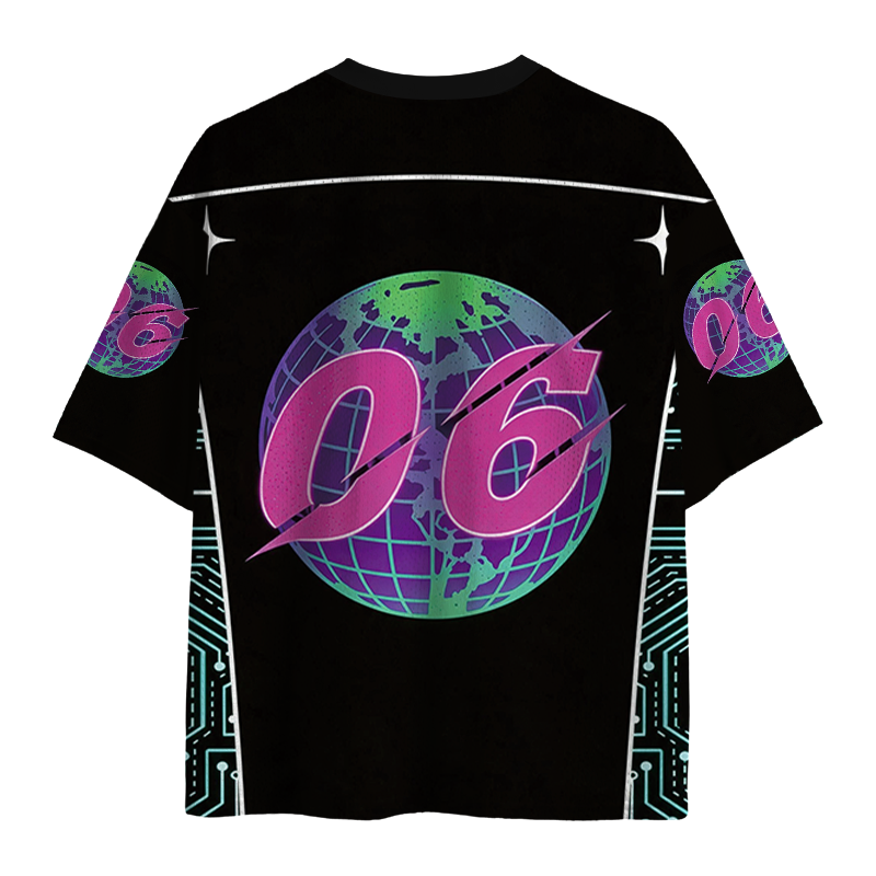 Modecanvas Cosmic Hands Holding Earth Mesh Jersey-modecanvas