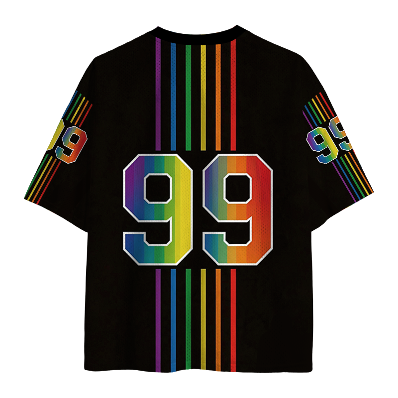 Modecanvas I Suffer From Gay Thoughts Mesh Jersey-modecanvas
