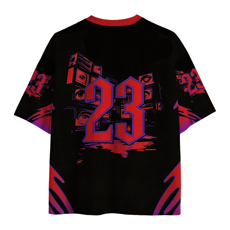 Modecanvas All Eyes On Me Mesh Jersey-modecanvas