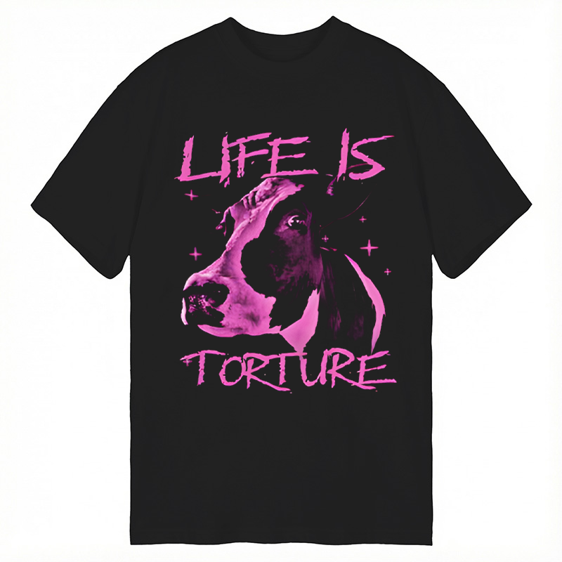 Modecanvas Life is Torture Funny DTG Printing Classic T-Shirt-modecanvas