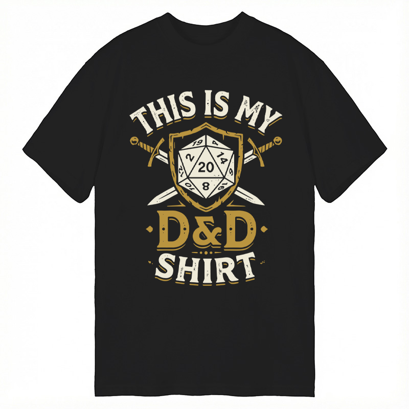 Modecanvas This Is My D&D shirt DTG Printing Classic T-Shirt-modecanvas
