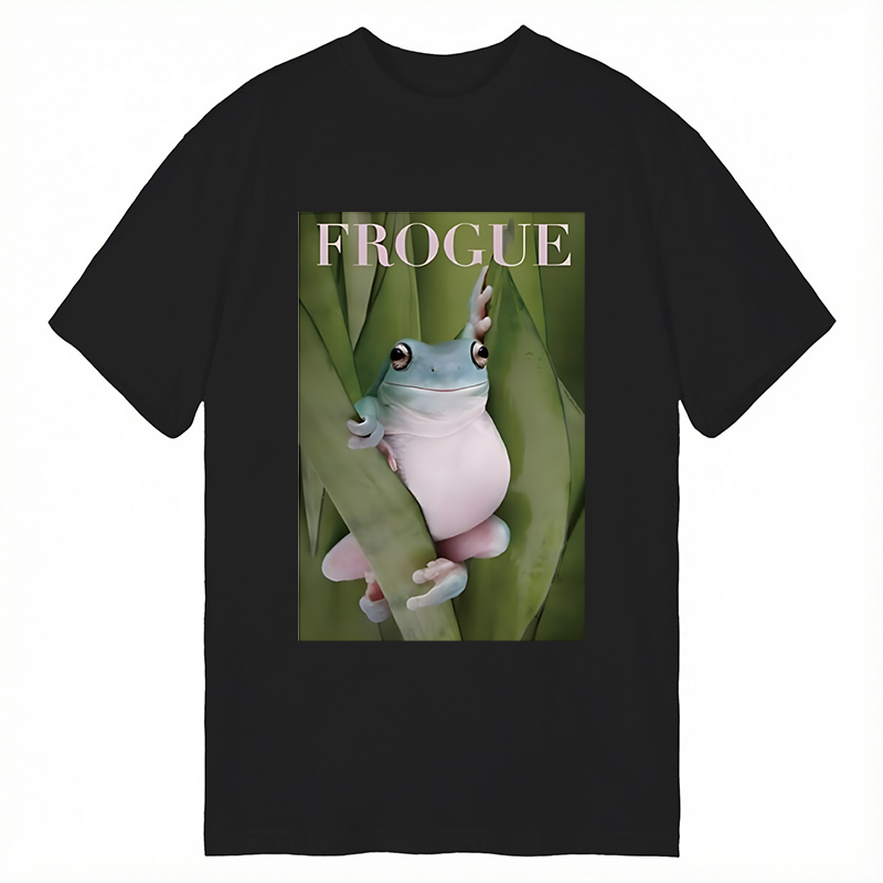 Modecanvas Frogue Internet Meme DTG Printing Classic T-Shirt-modecanvas