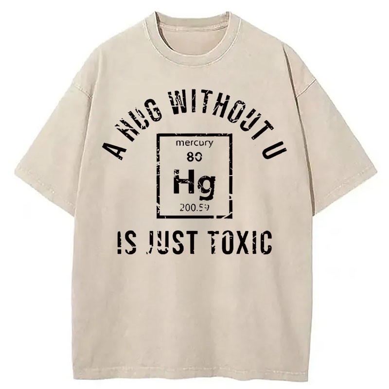 Modecanvas Toxic Chemistry DTG Printing Washed T-Shirt